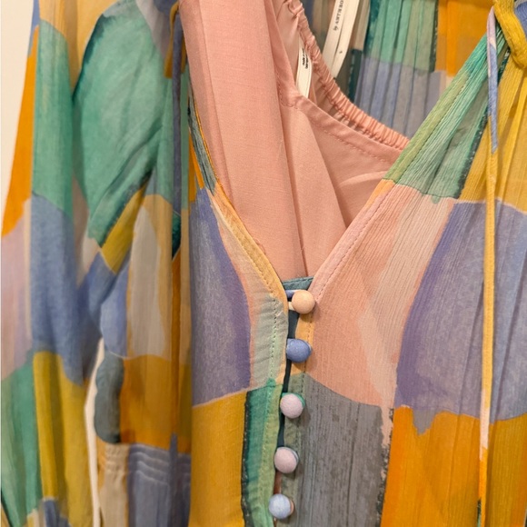 Anthropologie Marais Chiffon Dress Size Small - Picture 4 of 5